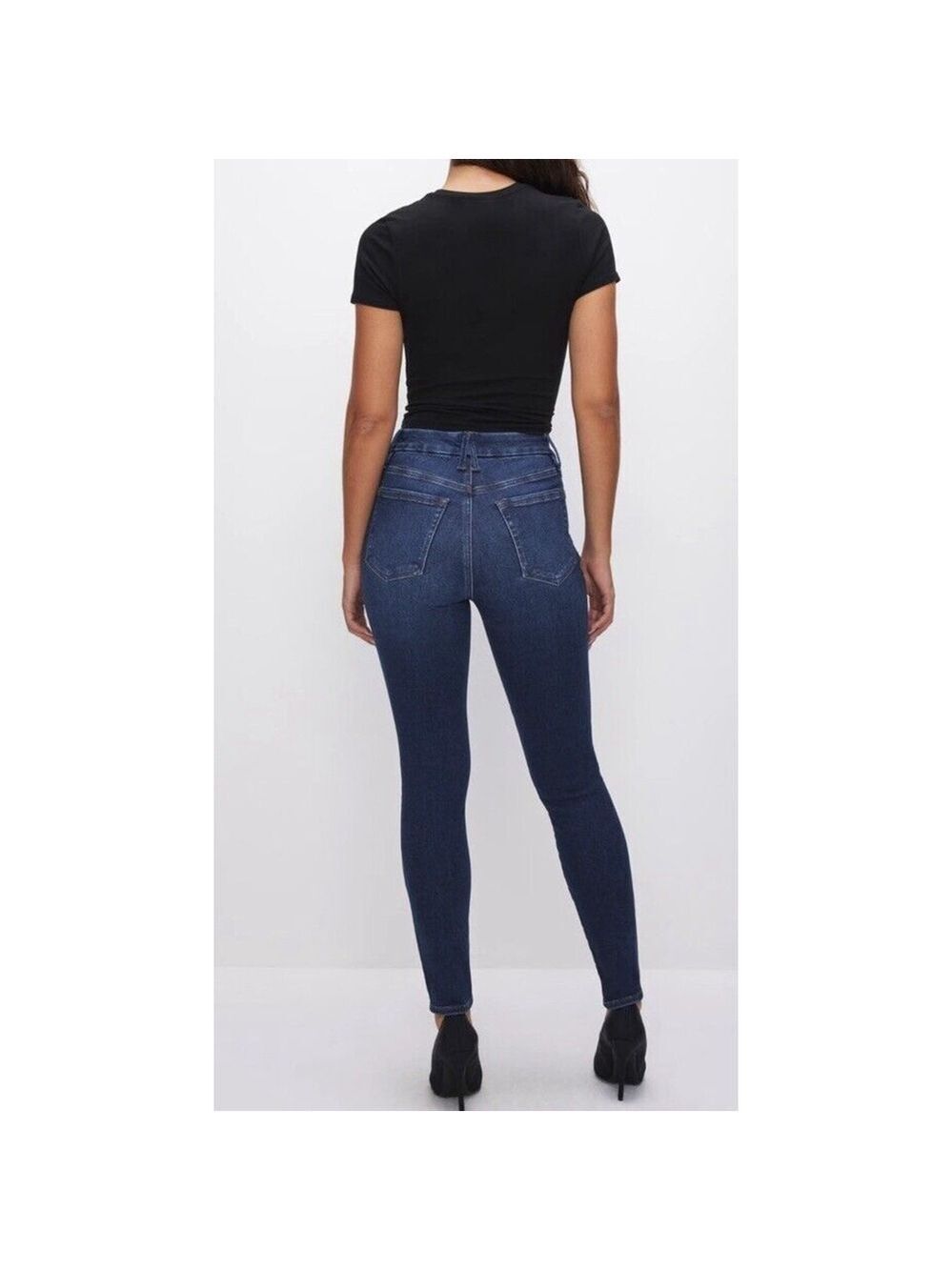 Good American GOOD LEGS SKINNY JEANS Women’s 15/33 Blue Dark Wash City Stretch